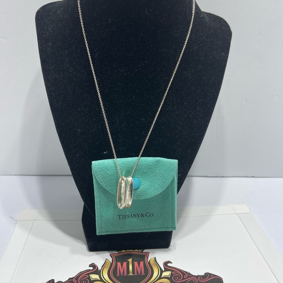 Tiffany and Co Necklace oval silver 925. Size 19 inches. - Picture 3 of 7